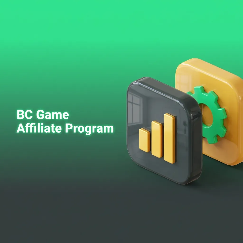 BC Game affiliate program dashboard showing commission structures and partner rewards for referring new players