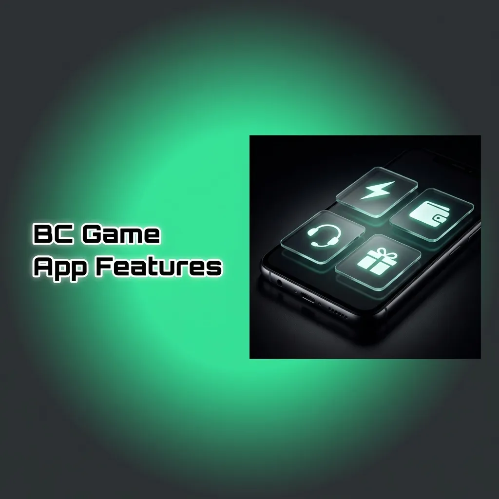 BC Game app interface showing sports betting, casino games, and payment features on mobile touchscreen device
