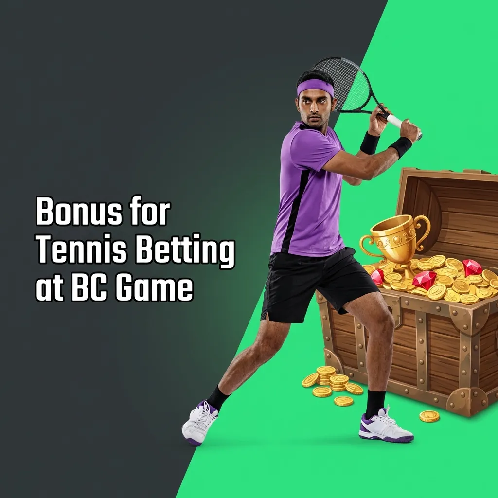 BC Game welcome bonus up to ₹10,00,000 for tennis betting with 3x wagering requirement at 1.50 odds minimum