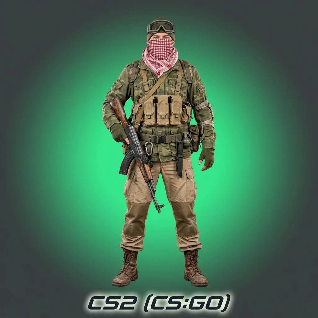 Professional CS2 esports match showing tactical team-based first-person shooter gameplay with competitive tournament action