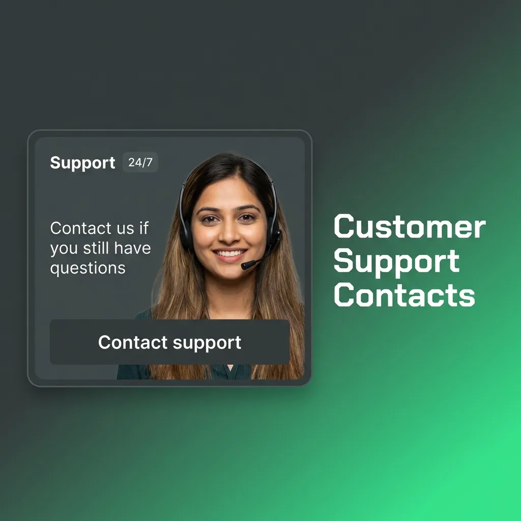 Customer support contact options including live chat, email, Telegram, and FAQ section for payment assistance.
