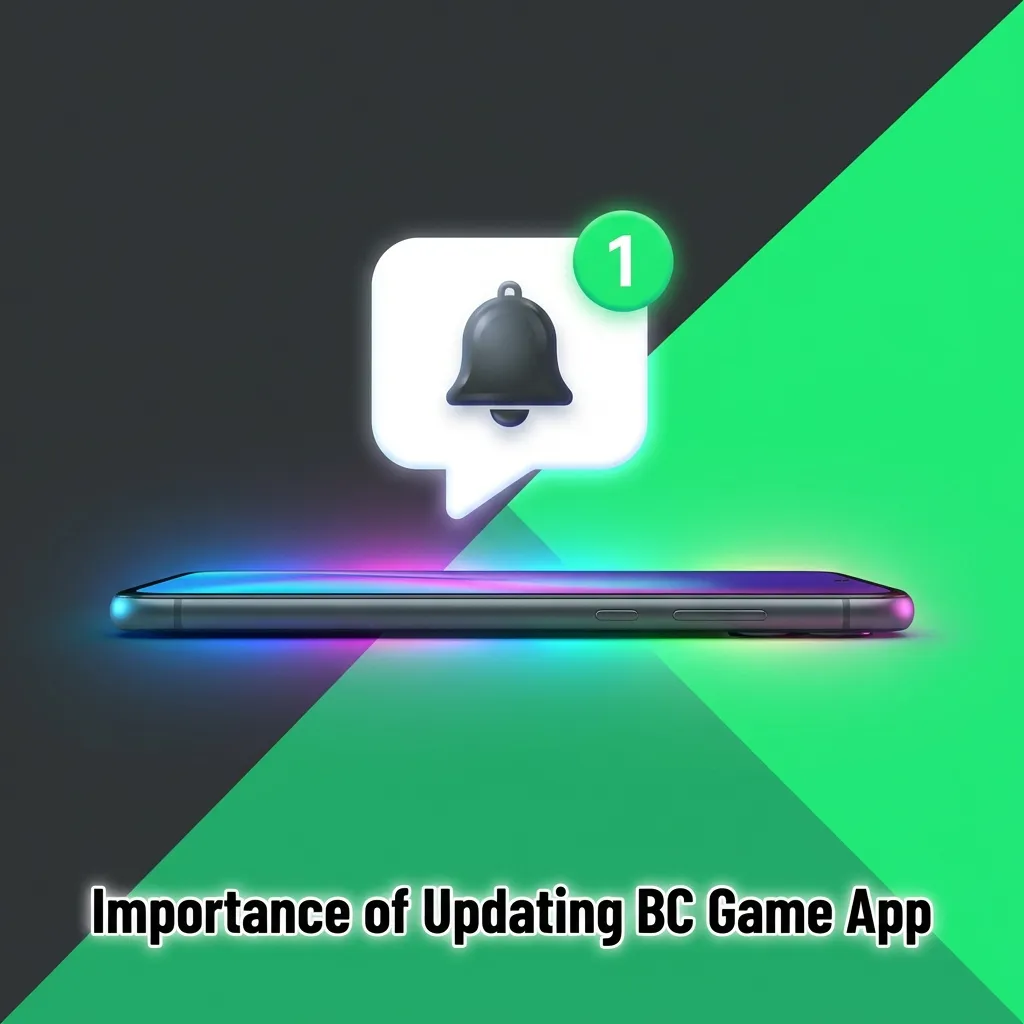 BC Game app update screen showing security improvements and new features for safer betting and enhanced performance