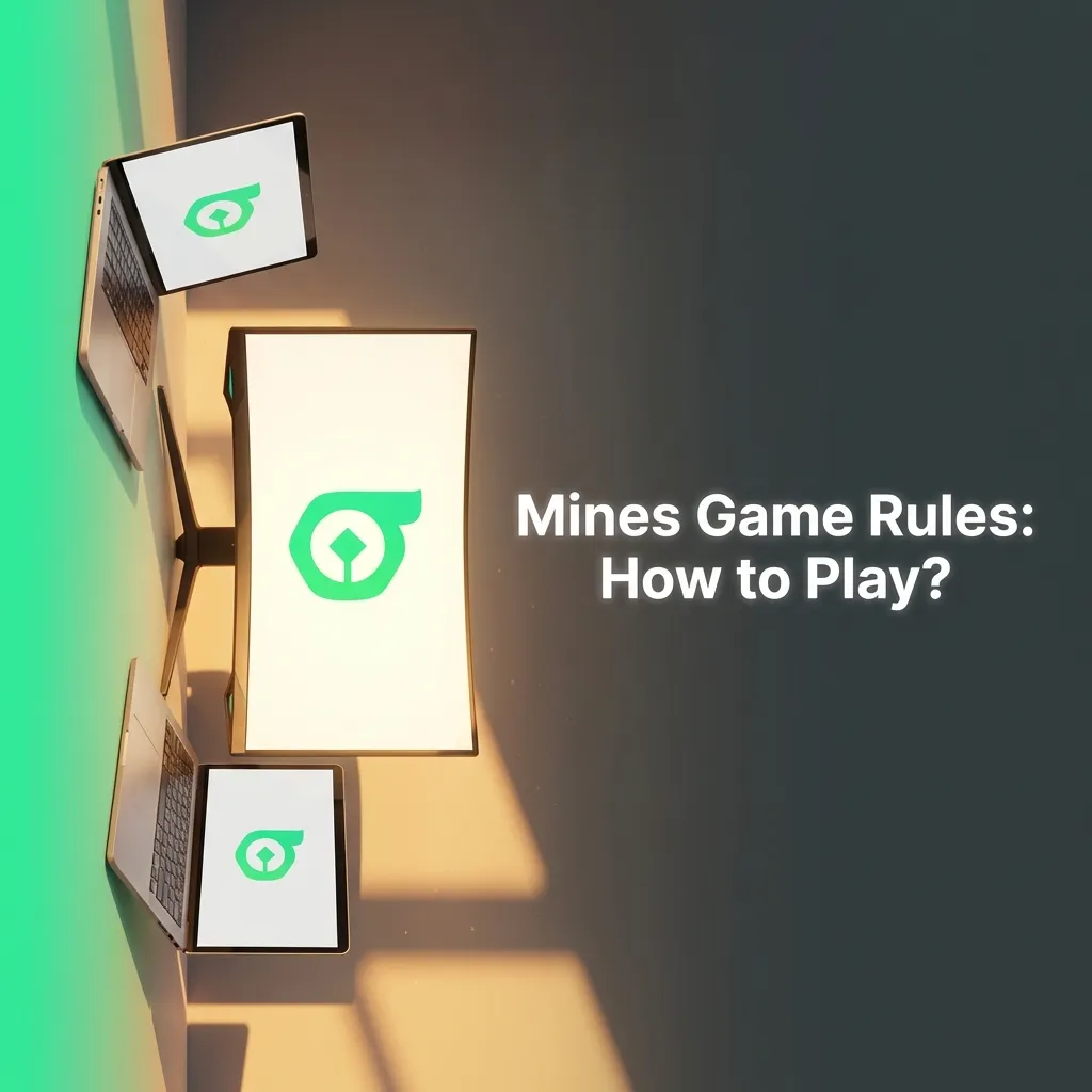 5x5 grid of tiles in Mines game showing safe spots and hidden mines with multiplier display