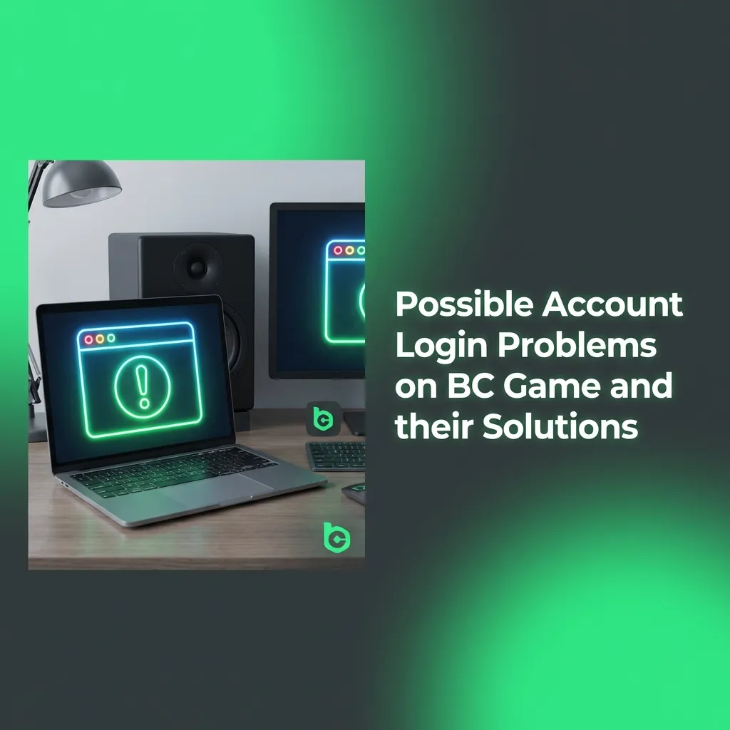 BC Game login troubleshooting guide showing common problems like incorrect passwords, locked accounts, and their solutions.