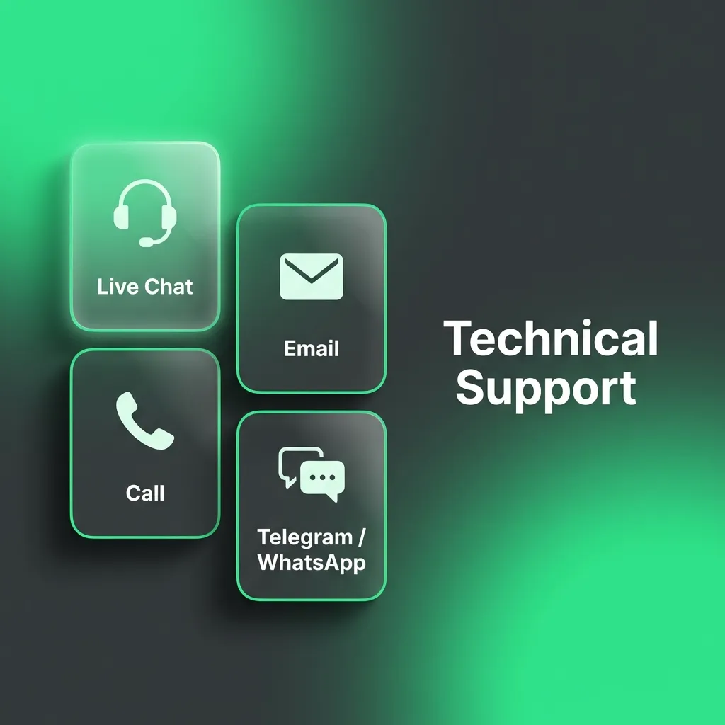 Technical support team assisting with game, app, and payment issues through live chat and email support channels.