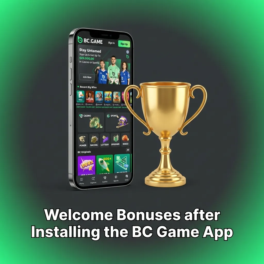 BC Game app welcome bonuses: up to 300% first deposit bonus, free spins, and sports betting cashback for new players